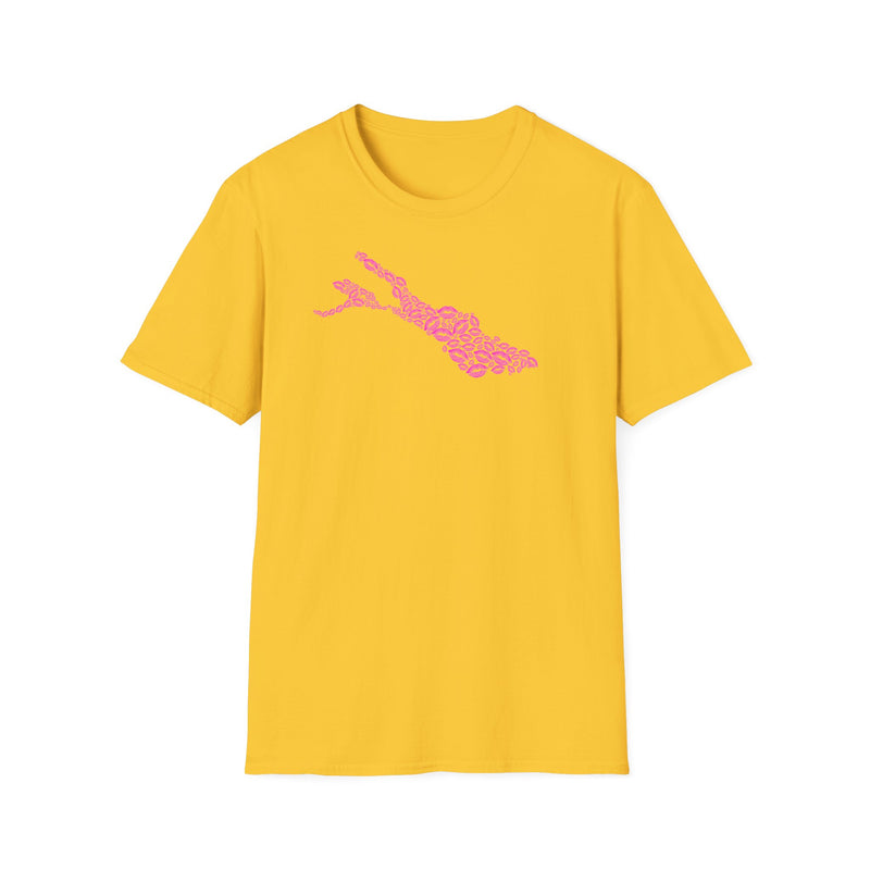 Unisex Softstyle T-Shirt mit Bodensee-Design Nr. 14 von Seeliebe®