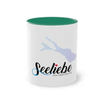 Geschenk Tasse Kaffeetasse Bodensee Seeliebe Design Keramiktasse Lake Constance Schwäbisches Meer