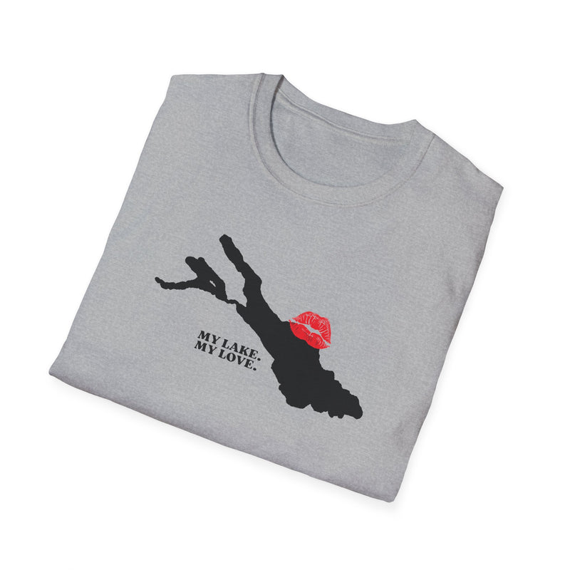 Unisex Softstyle T-Shirt mit Bodensee-Design Nr. 33 von Seeliebe®