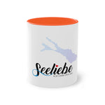 Geschenk Tasse Kaffeetasse Bodensee Seeliebe Design Keramiktasse Lake Constance Schwäbisches Meer