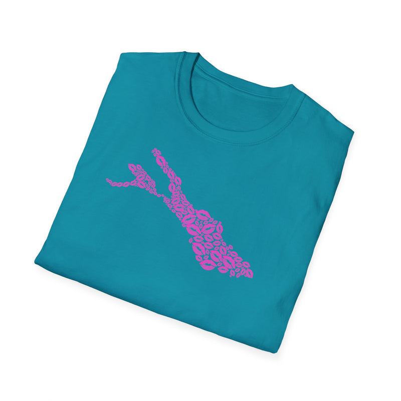 Unisex Softstyle T-Shirt mit Bodensee-Design Nr. 14 von Seeliebe®