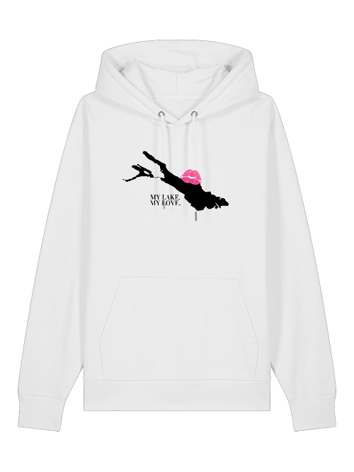 BIO Premium Seeliebe®- Hoodie,  unisex, Design 112 "My Lake, My Love"