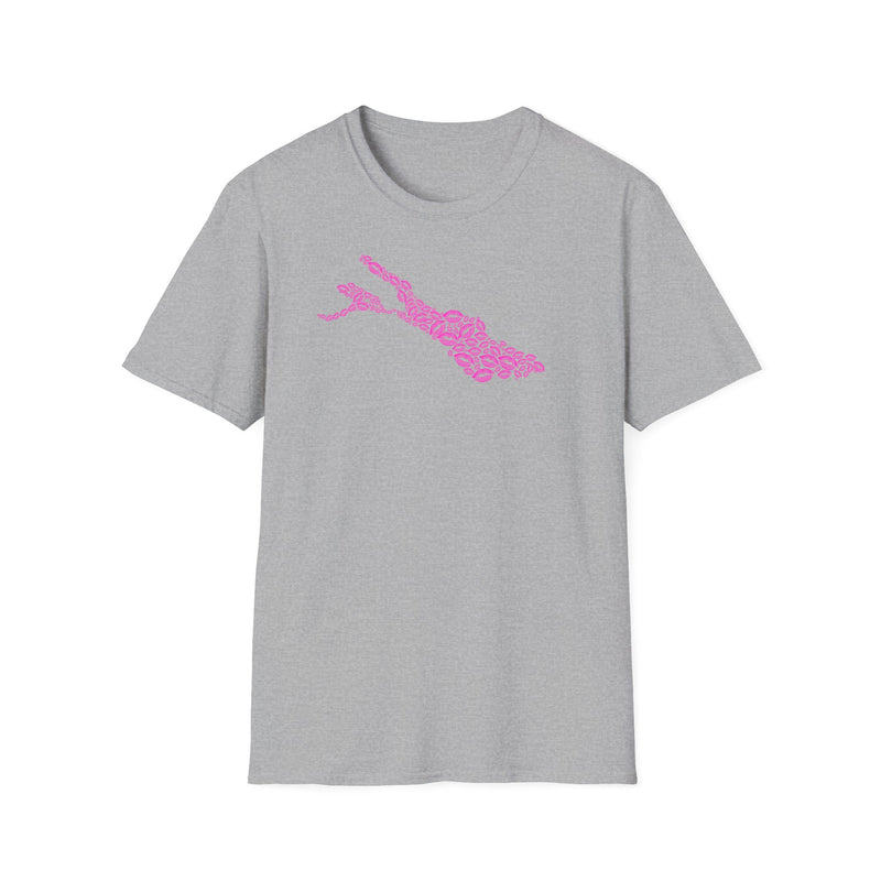 Unisex Softstyle T-Shirt mit Bodensee-Design Nr. 14 von Seeliebe®